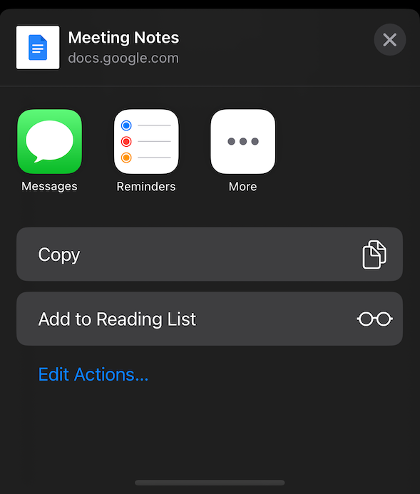 How to add screenshots from iOS Store links in the iPhone Notes